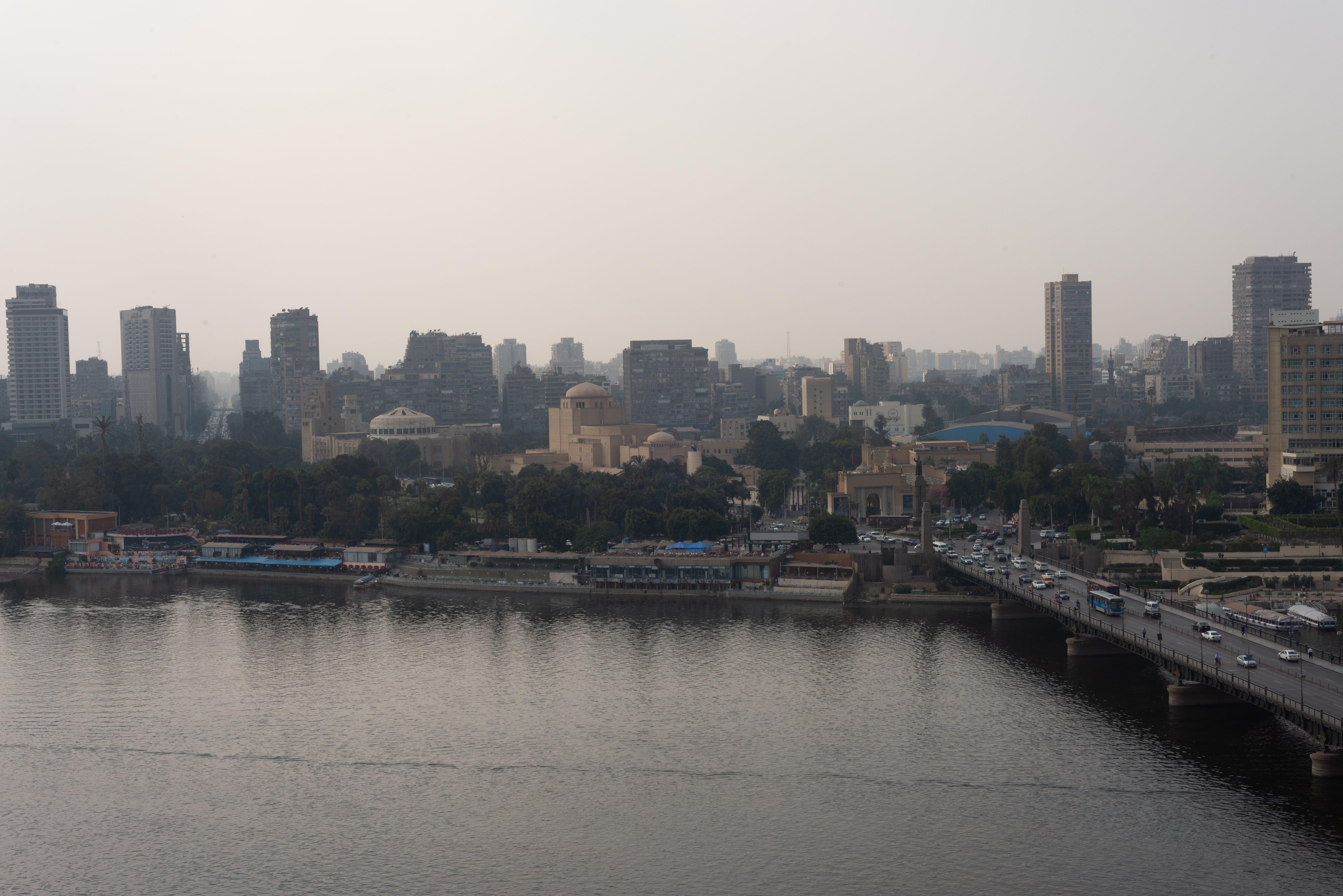开罗塞米勒米斯洲际酒店 外观 照片 View of the city from the river